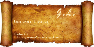 Gerzon Laura névjegykártya